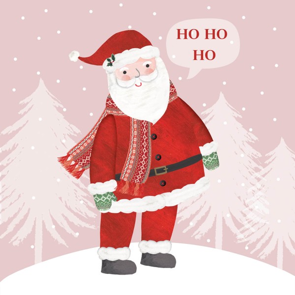 Santa in Rosé Lunch Napkins 33x33 cm
