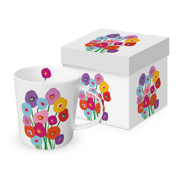Super Bouquet Mug in gift box 350ml New Bone China