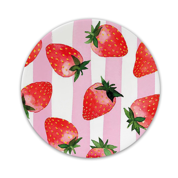 Strawberry & Stripes Trend plate New Bone China Ø 15 cm