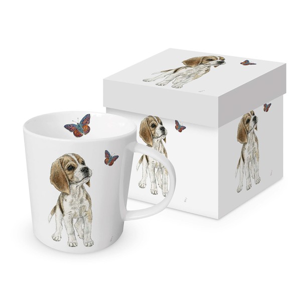 Jean Trend Mug in a matching square gift box 350ml New Bone China
