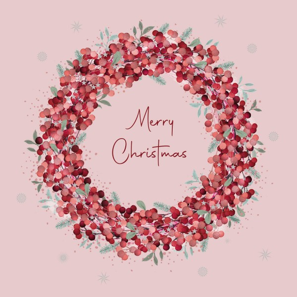 Christmas in Rosé Lunch Napkins 33x33 cm