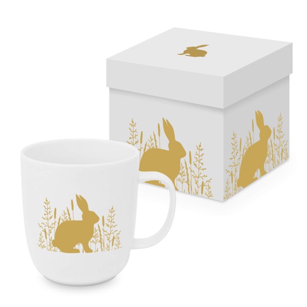 Pure Easter gold Mug in gift box 350ml New Bone China