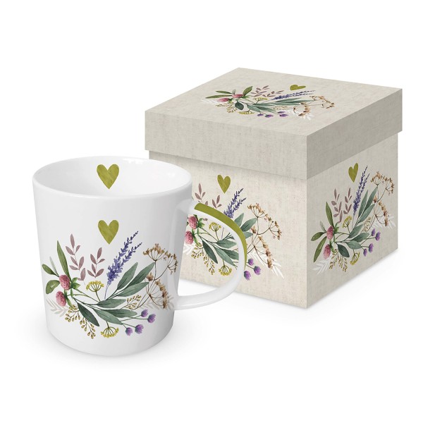 Provence Trend Mug in a matching square gift box 350ml New Bone China