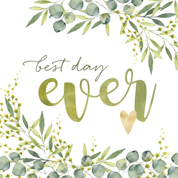 Best Day Ever Lunch Napkins 33x33 cm