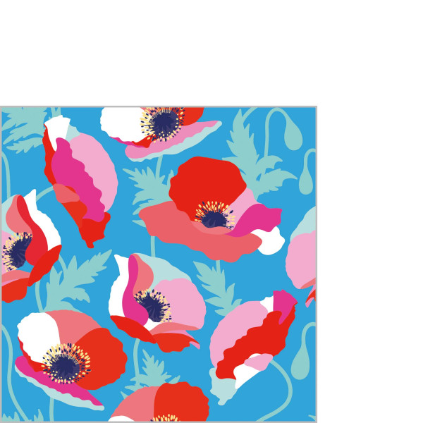 Toshiba blue Cocktail Napkins 25x25 cm