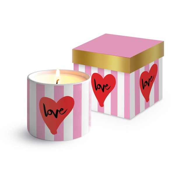 Formart Love Candle in Fine Bone China jar and gift box