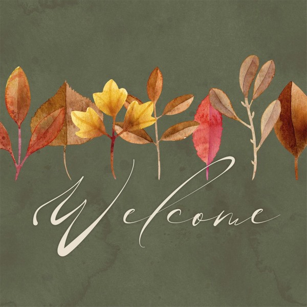 Welcome Leaves Napkins 33x33 cm