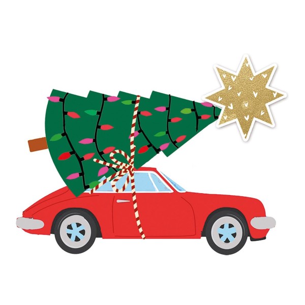 Christmas Express Napkins 33x33 cm