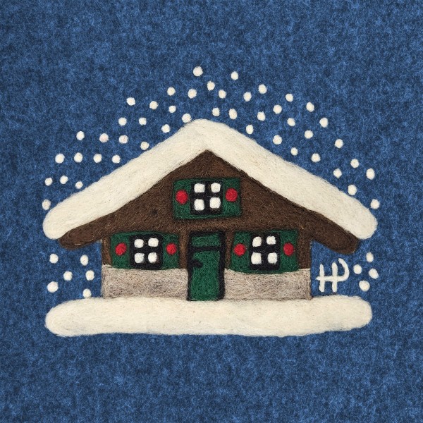 Hütte im Schnee Napkins 33x33 cm