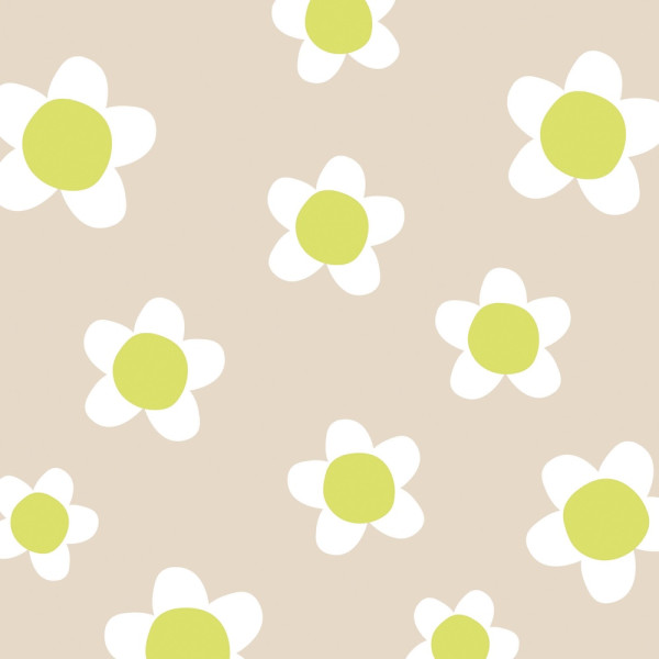 Flower Fun taupe Napkins 33x33 cm